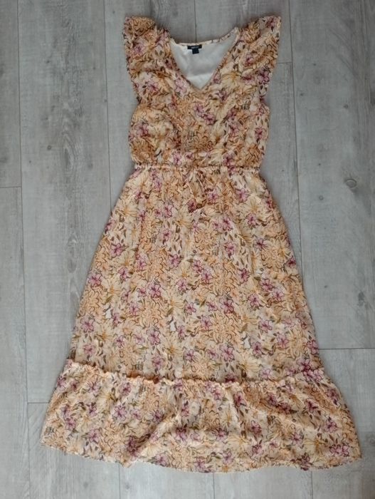 Letnia zwiewna sukienka maxi 44