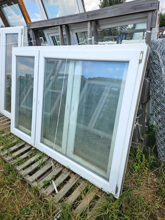 OKNO Plastikowe PCV Dwuskrzydłowe 201x138cm Białe