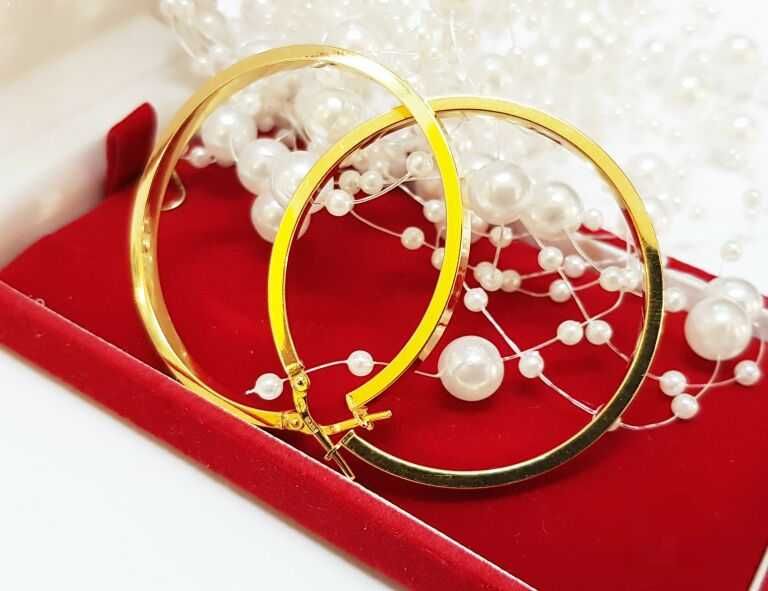 Pozłacane srebrne koła  4,80 G P925