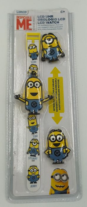 Zegarek dziecięcy LCD na rękę minionki joy toy