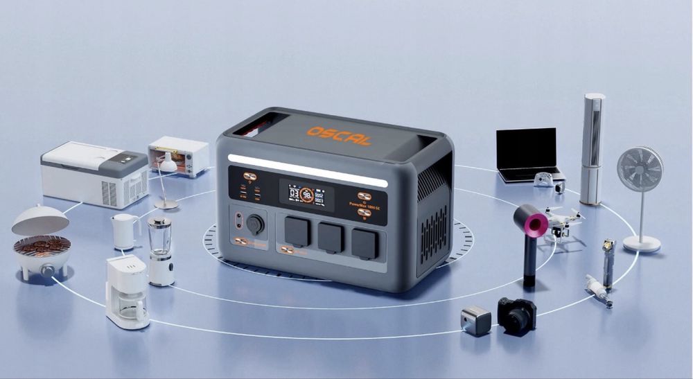 Przenośna stacja zasilania OSCAL PowerMax 1800SE