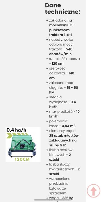 Kosiarka Bijakowa z koszem
