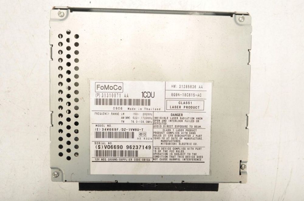 VOLVO V70 III S80 II RADIO 31285836 8G9N-18C815-AC