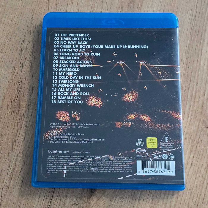Foo Fighters - koncert na Bluray, stan bardzo dobry