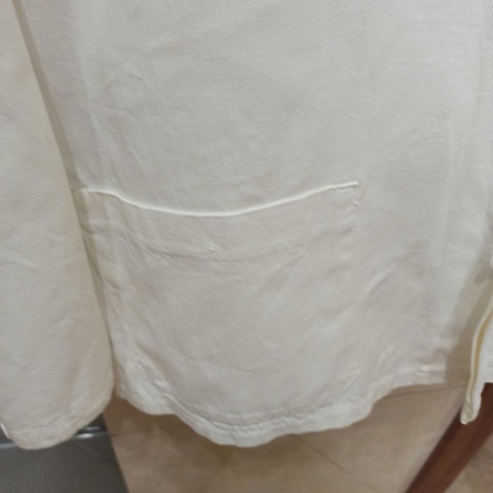 Biała odzież do pracy bluza i spodnie meska