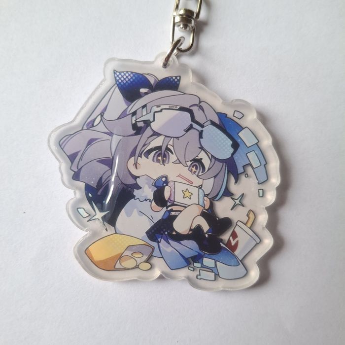 Брелок Хонкай Стар Рейл/Honkai Star Rail Срібляста Вовчиця/Silver Wolf