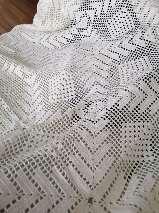 Toalha renda feita a mão tradicional