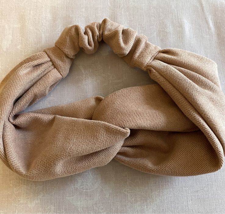 Повязка на голову, демисезон, женская, тёмно-розовый цвет