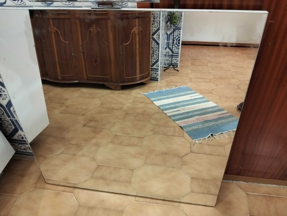 Wc Móvel + lavatório + espelho + aplique