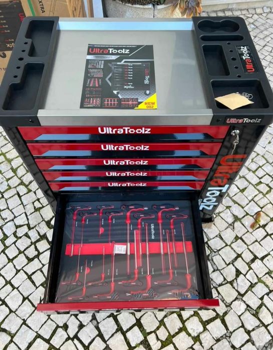 Carrinho  ultratoolz 7 gavetas 7 cheias com