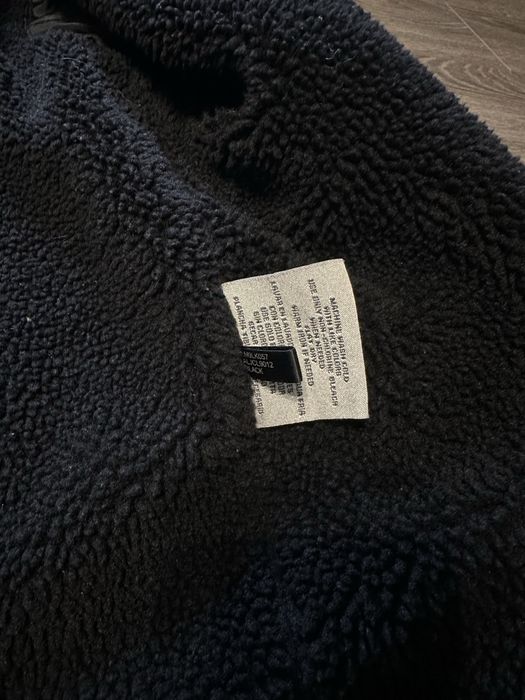 Чорна джинсова куртка LEVI’S з утеплювачем L-XL