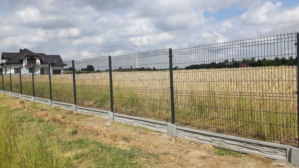 Ogrodzenia panelowe , słupki ogrodzeniowe, podmurówka betonowa