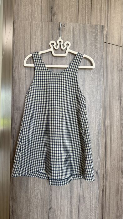 Дитячий сарафан у клітину бренду Zara (110 см)