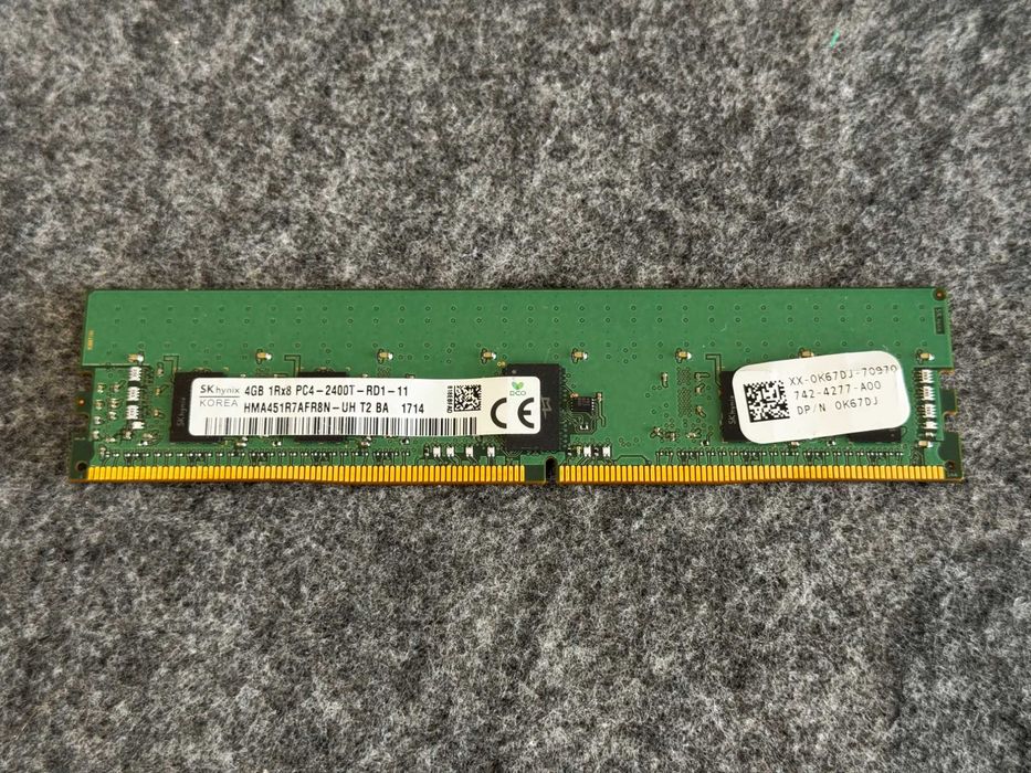 Серверна пам'ять 4GB DDR4 2400MHz SK hynix ECC Registered (PC4-2400T)