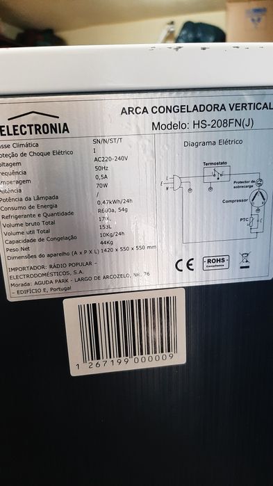 Arca congeladora vertical64738412524675125
