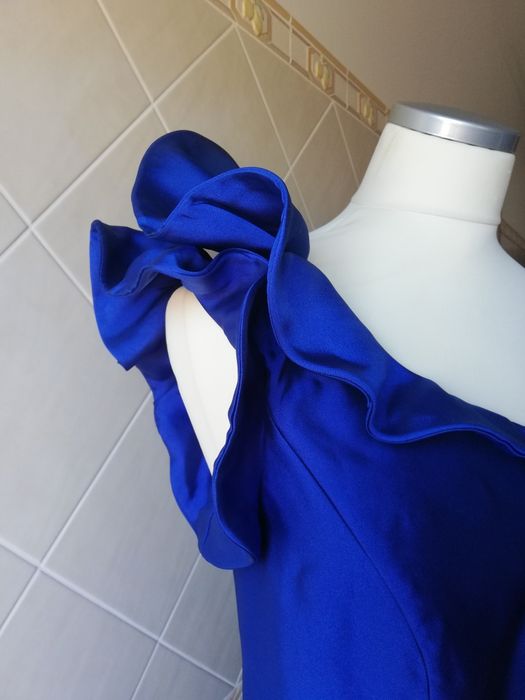 Vestido cerimónia azulão