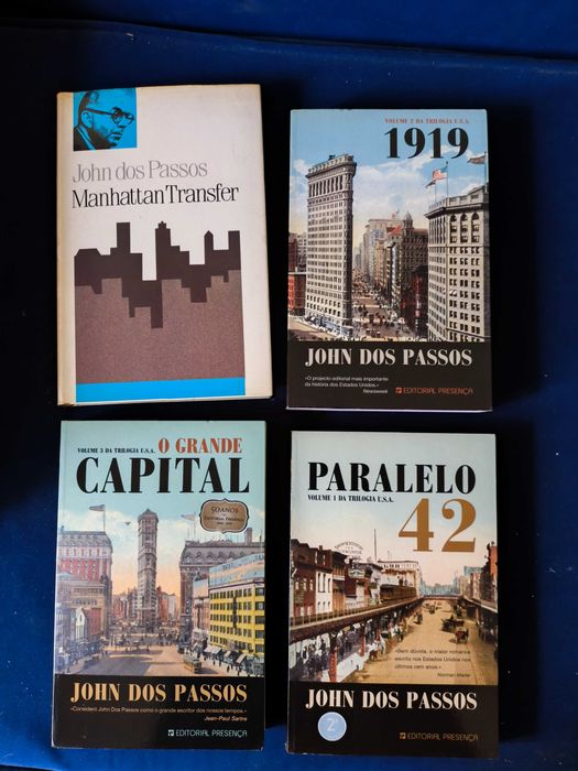 Lote 4 Livros John Dos Passos (Inclui Trilogia U.S.A. Como Nova)