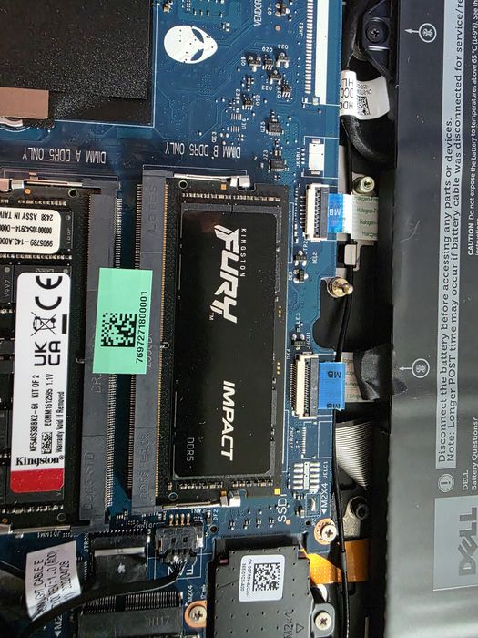 Dell Alienware M17 64gb ram ddr5