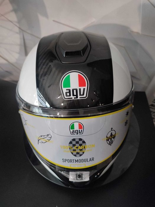 Kask AGV Sportmodular Carbon White 'XL !Sklep! !Promocja!