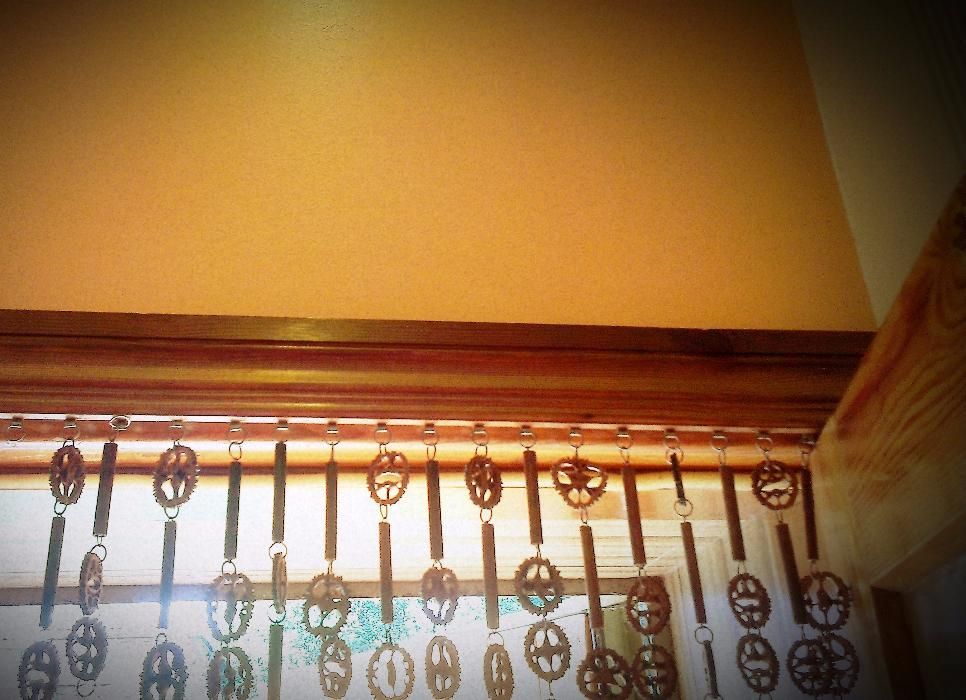 Дверной занавес из бамбука и маньчжурского ореха