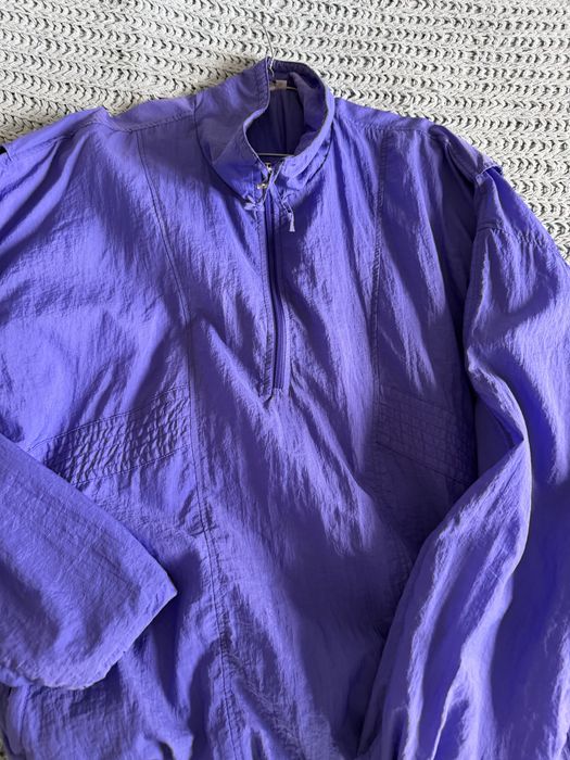 Fioletowa bluza sportowa prl styl  vintge uniwrrsalma w bdb stanie