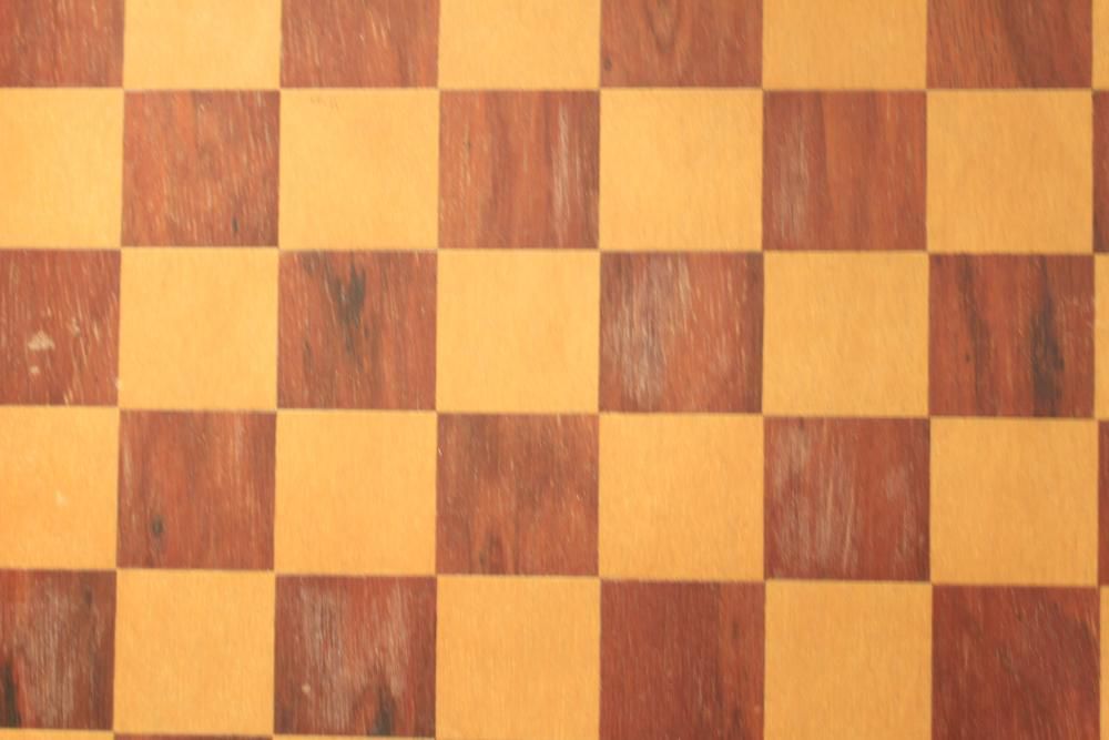 Tabuleiro de Jogo em Madeira bicolor Antigo