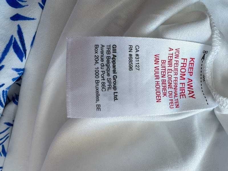 DKNY sukienka w niebieski wzór, rozmiar EU 38 (M)