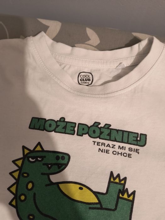 T-shirt biały z napisem 98