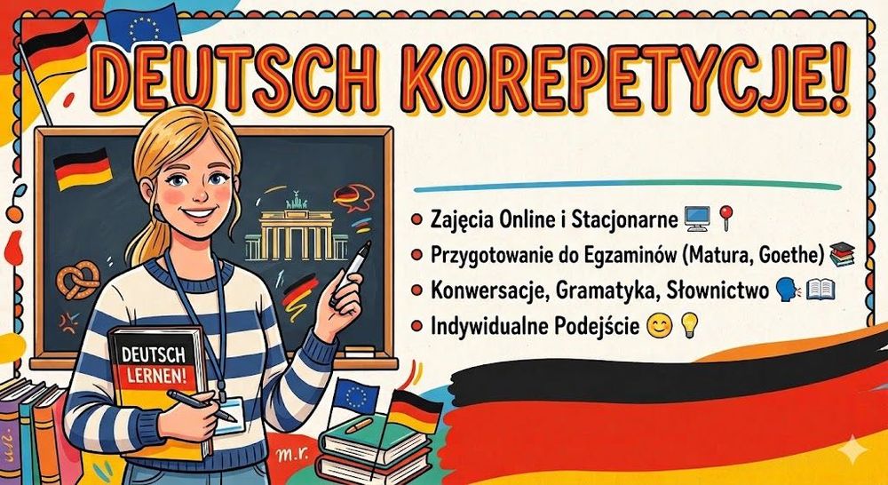 Niemiecki korepetycje nauka na każdym poziomie