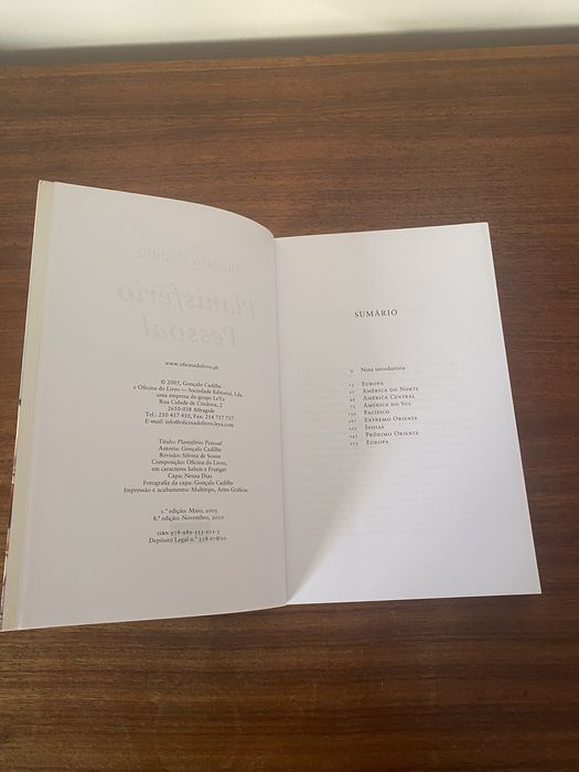 Planisfério pessoal de Gonçalo Cadilhe