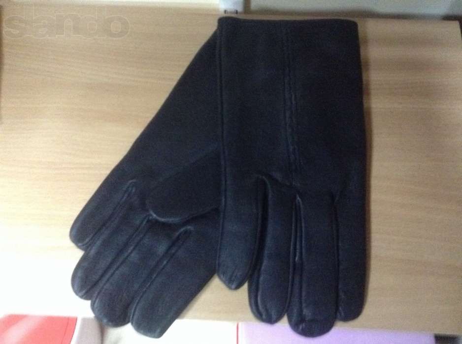 Перчатки мужские кожаные.