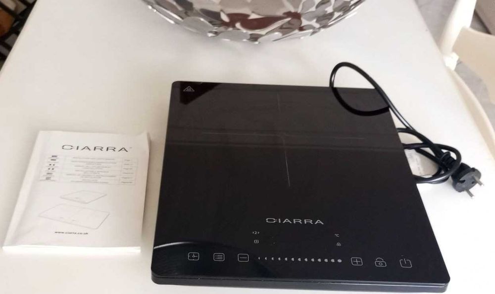Placa de Indução Portátil CIARRA (2000W) – Como Nova / Impecável