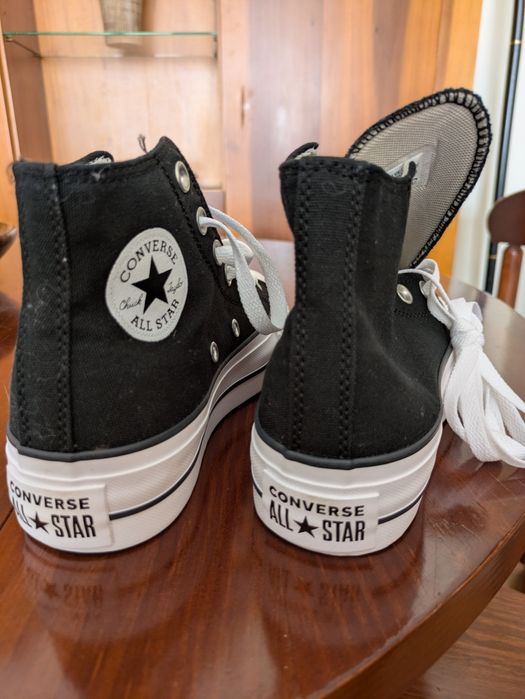 Tênis Converse Chuck Taylor All Star de cano alto com solda plataforma - tamanho 36