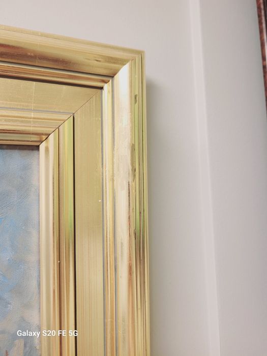 Obraz Olejny Martwa Natura  Kwiaty Sygnowany 57x48 cm