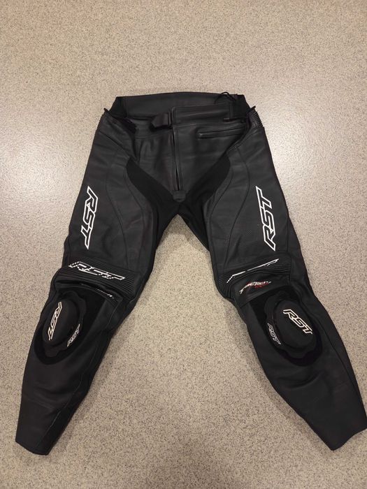 Spodnie motocyklowe RST skóra rozm. 56, założone może 3 razy