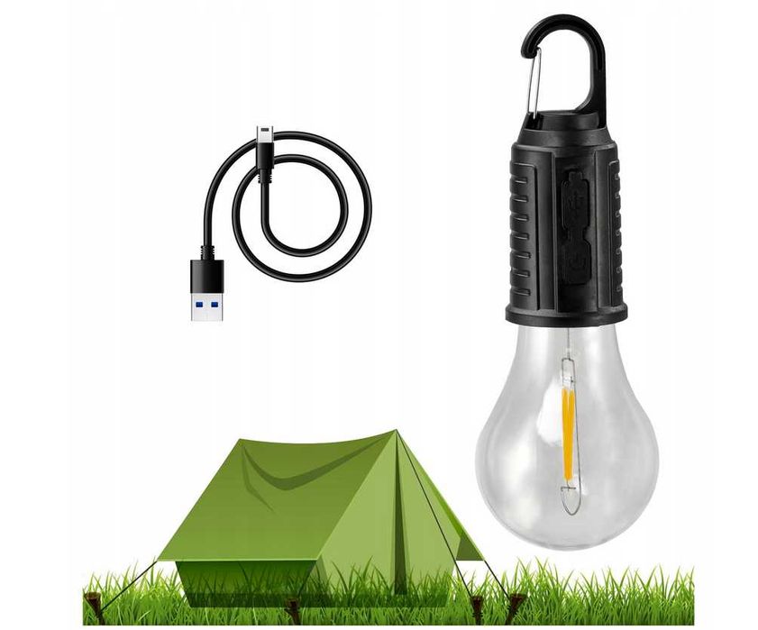 Lampa Turystyczna Żarówka Kempingowa LED Ściemniana