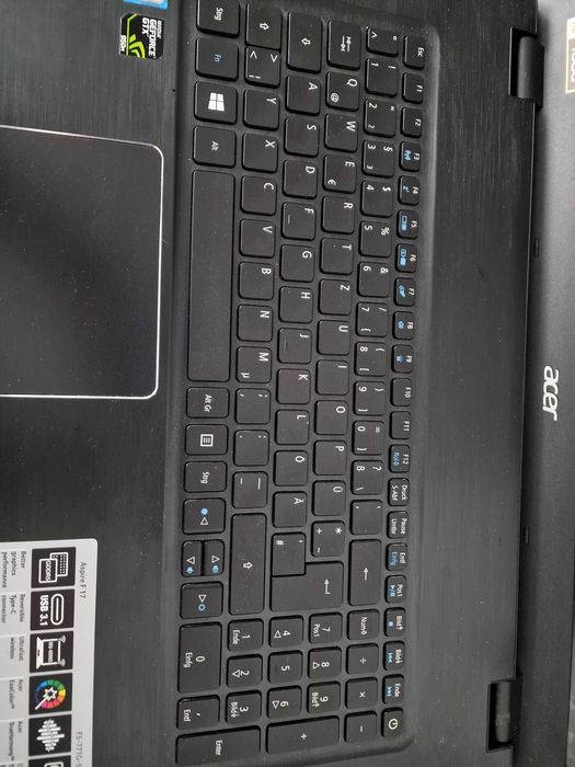 Acer Aspire F 17 i5-7200u GTX 950M 4GB запчастини