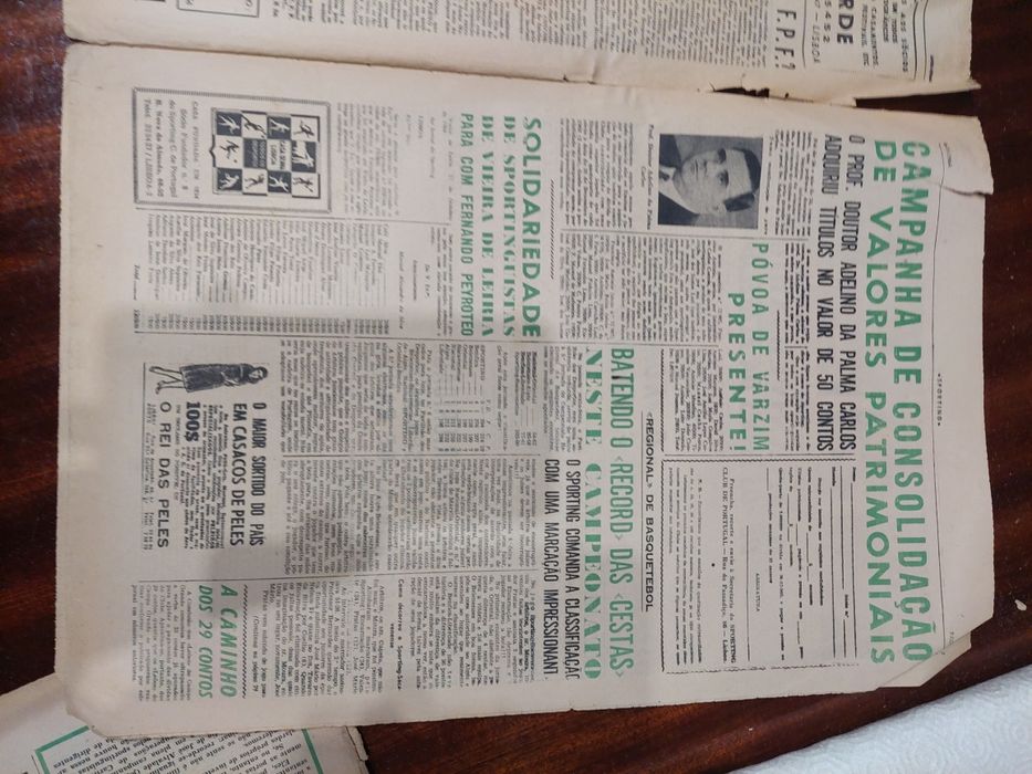Jornais sporting anos 60