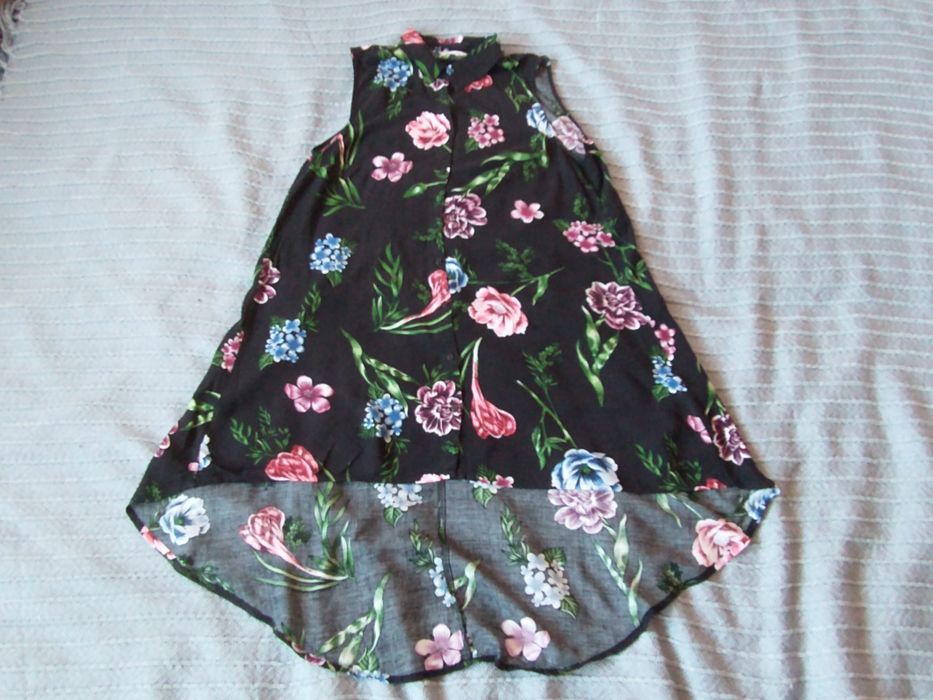 Długa tunika damska rozpinana Calliope rozmiar L