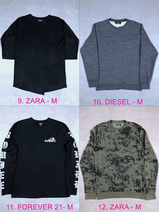 Diesel, Zara, Carhartt, Bershka, Tom Tailor - М - Світшот, Толстовка