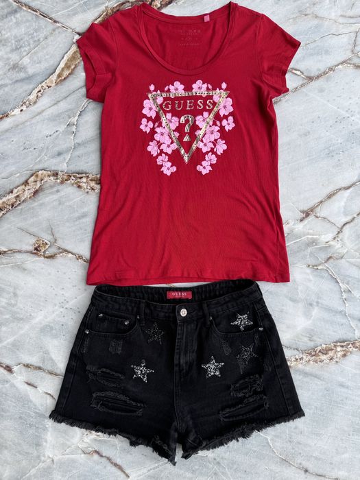 Жіночі фірмові шорти та футболка Guess Італія р М