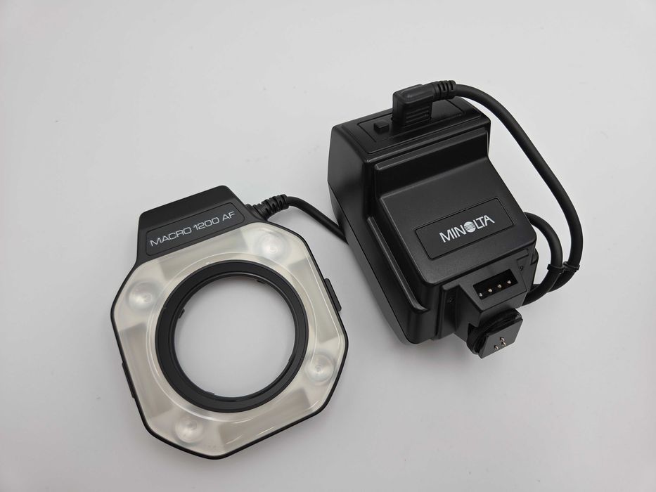 WYPRZEDAŻ Lampa pierścieniowa Minolta Macro Flash 1200AF SET(n)
