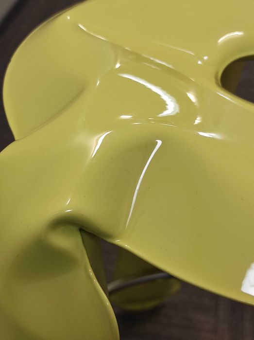 Stołek barowy hoker Zięta Plopp taboret żółty Yellow Glossy 1016 75 cm