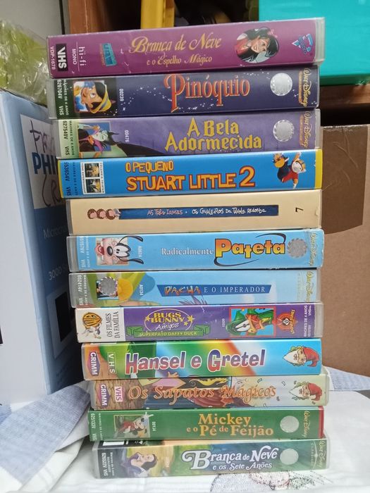 Cassetes VHS filmes infantis