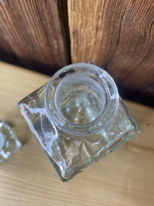 Karafka szklana szkło PRL K724