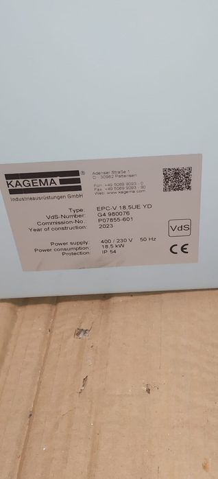 Pompa wody 18.5kW + nowa szafa sterująca
