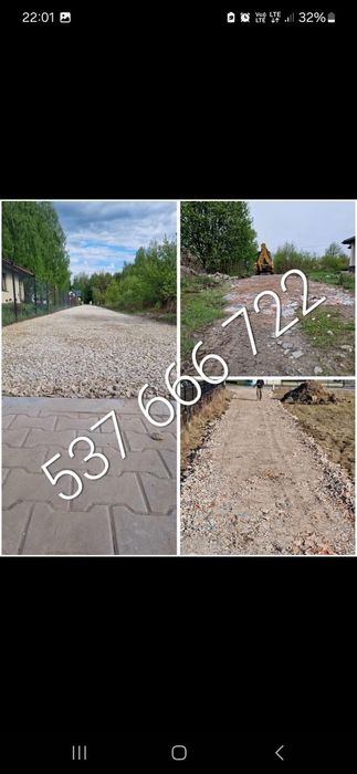 Uslugi  koparką 18t , mini koparka z operatorem