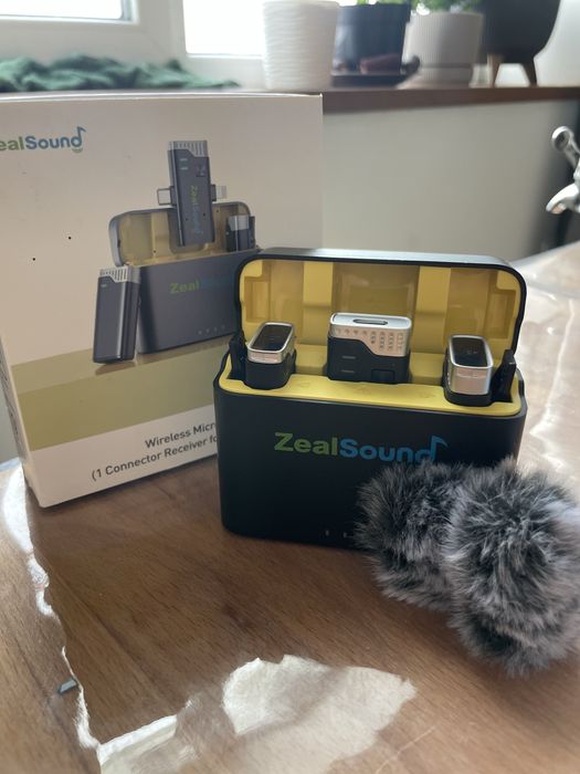 Подвійний мікрофон Zealsound Lightning/Type-C