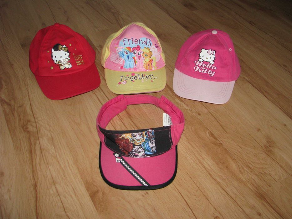 Czapki z daszkiem dla dziewczynki Hello Kitty r. 52 3-5 lat