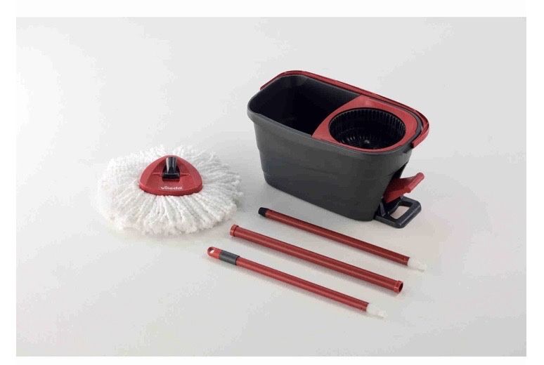 Sistema Turbo Smart Esfregona Microfibras e Balde com pedal Vileda